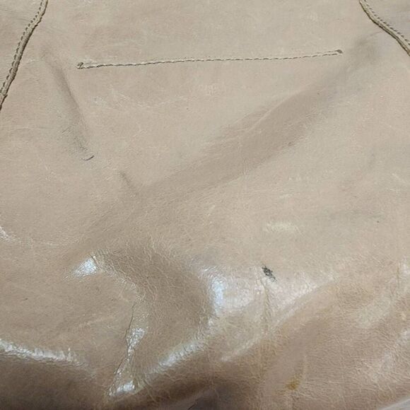 The SAK -Tan Leather Handbag Satchel Purse Woven Handle Outside zip Medium Boho - Picture 13 of 13